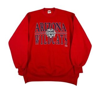 Team Edition Arizona Wildcats Mens XL Red Vintage Crewneck Sweatshirt NCAA
